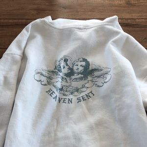 Brandy Melville Tops - Brandy Melville Carla heaven sent hoodie Brandy Melville Tops - Brandy Melville Carla heaven sent hoodie